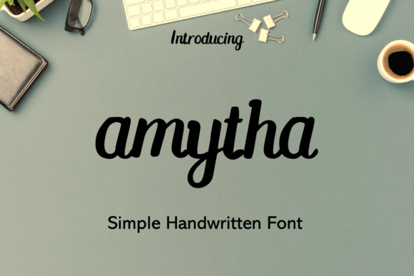 Amytha: The Modern Handwritten Typeface for Editorial Design