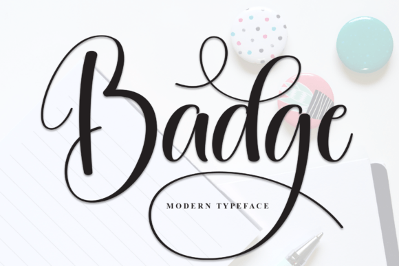 Badge: The Elegant Script Font for Scroll-Stopping Social Media Graphics