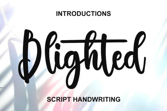 Blighted: The Festive Typeface for Handmade Holiday Creations