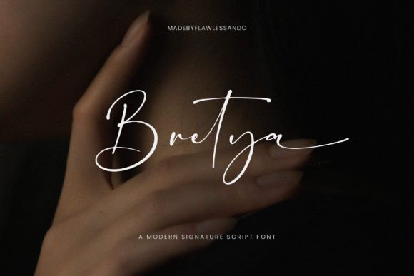 Bretya: A Modern Script Font for Distinctive Web Design