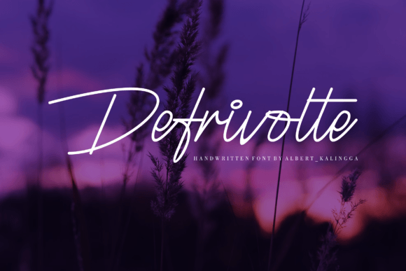 Defrivolte: A Graceful Typeface for Elegant Web Design