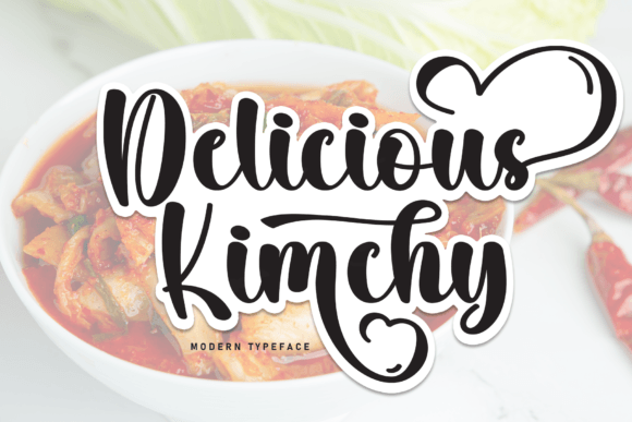 Delicious Kimchi: The Handwritten Typeface That Elevates Digital Branding