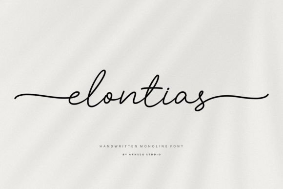 Elontias: The Modern Handwritten Typeface for Crafters