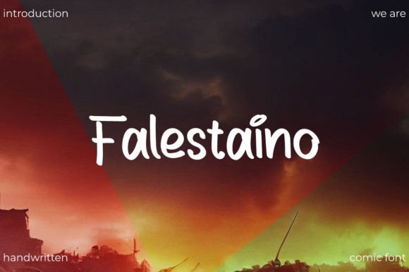Falestaino: A Handwritten Comic Font for Elegant Editorial Design
