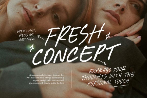 Fresh Concept: A Handwritten Typeface for Authentic Craft Branding