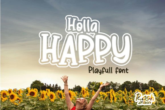 Holla Happy: A Playful Typeface for Engaging Editorial Design