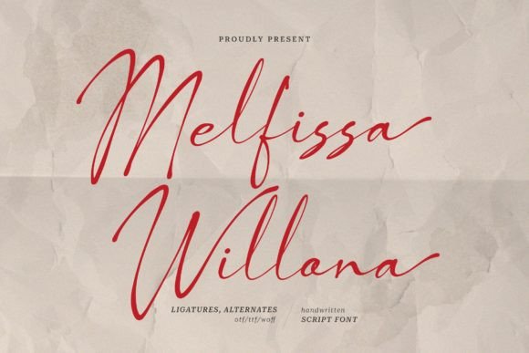 Melfissa Willona: The Script Font That Elevates Campaign Visuals