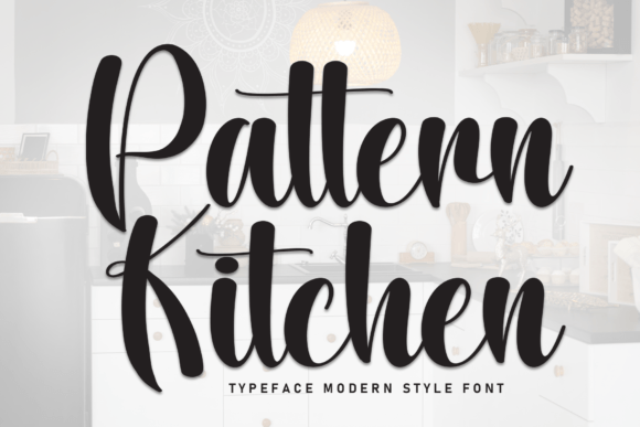 Pattern Kitchen: A Modern Handwritten Typeface for Elegant Branding
