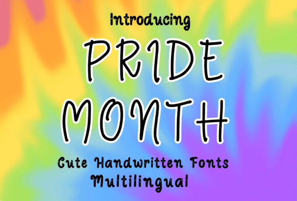 Pride Month: A Whimsical Handwritten Typeface for Joyful Branding