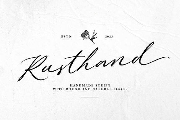 Rusthand: The Handmade Script Font for Authentic Small Business Branding