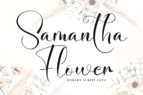 Samantha Flower: A Modern Handwritten Typeface for Elegant Branding