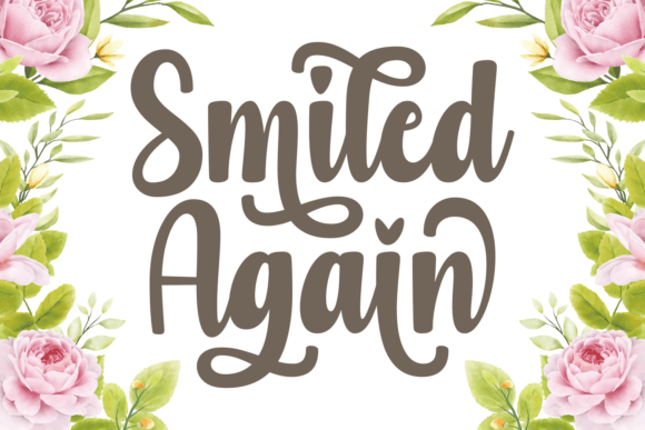 Smiled Again: A Handwritten Font for Charming Craft Projects