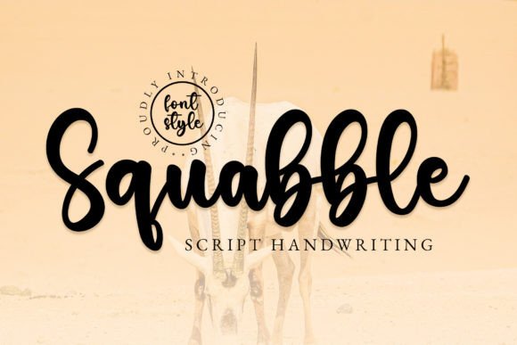 Squabble: A Handwritten Typeface for Modern Editorial Design