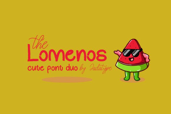 The Lomenos: A Premium Font Duo for Handmade Labels and Shop Branding